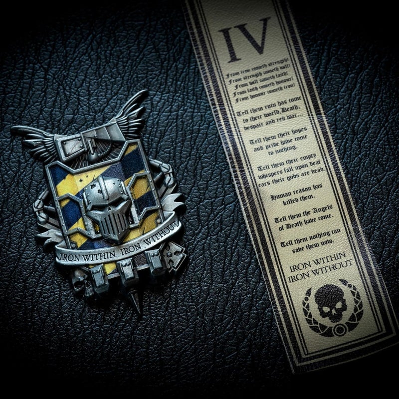 Starforged Warhammer 30K 4th Legion Iron Warriors Honour Badge Of Warsmith Seal Badge - Image 4